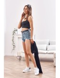 Jeansshorts mit hohem Bund 02300 – Online-Shop – Boutique